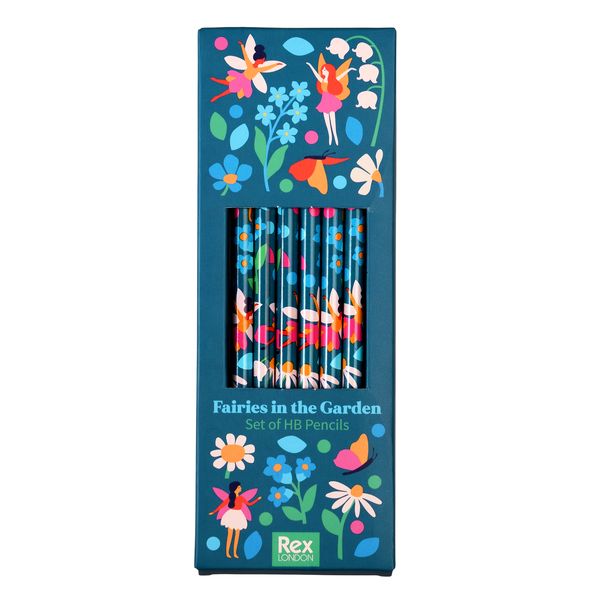 Lot de 6 crayons HB "Fées" - Rex London