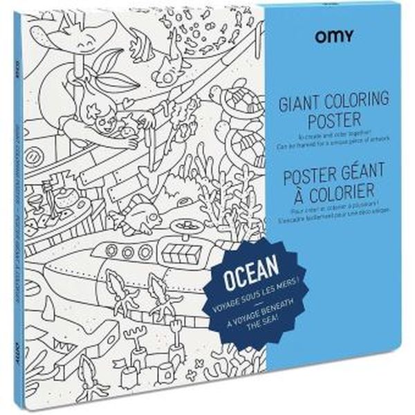 Poster à colorier - Océan - OMY