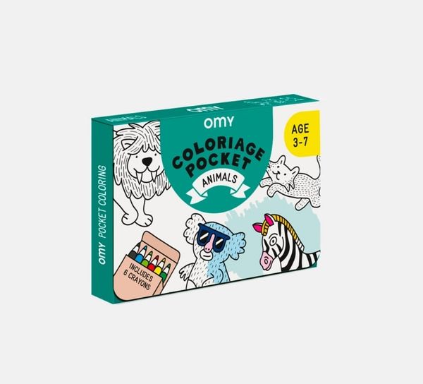 Mini Pochette de coloriage - Animaux - OMY