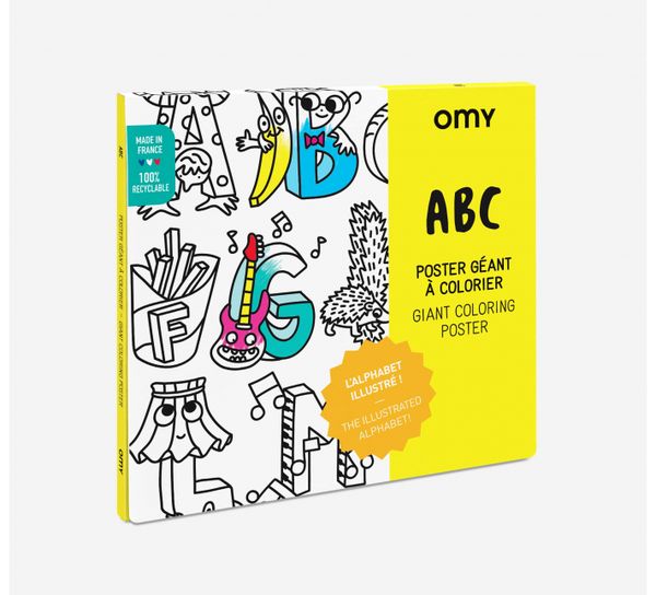 Poster geant a colorier - ABC - OMY