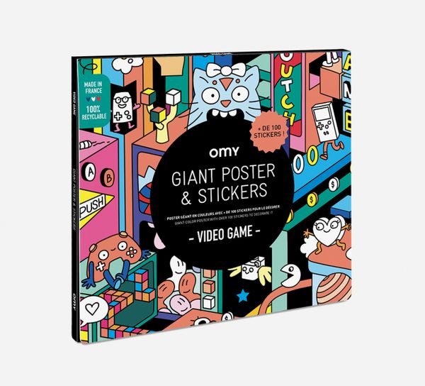 Poster à Stickers - Video Game - OMY