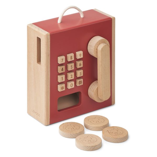 cabine téléphonique en bois rufus pale tuscany apple red liewood