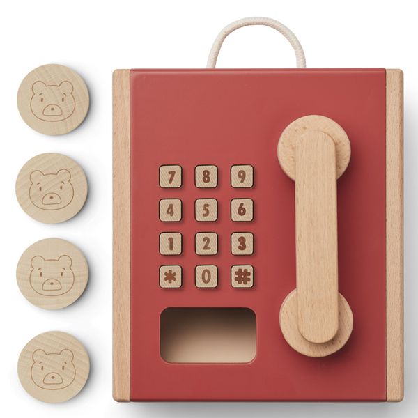 cabine téléphonique en bois rufus pale tuscany apple red liewood