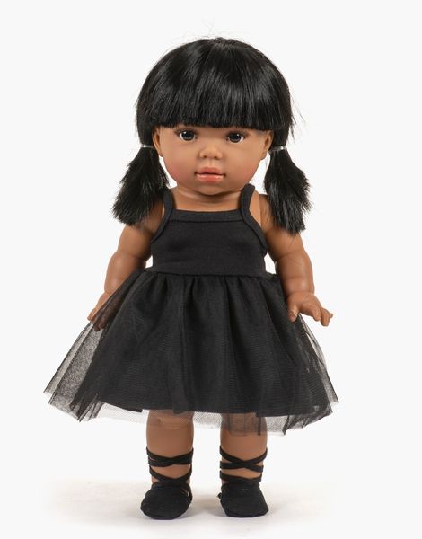 poupée fille chaussons noir minikane cadeau accessoire