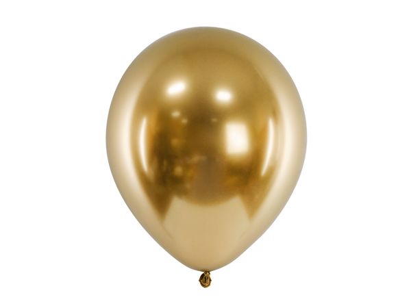 lot de 10 ballons glossy dorés 30 cm