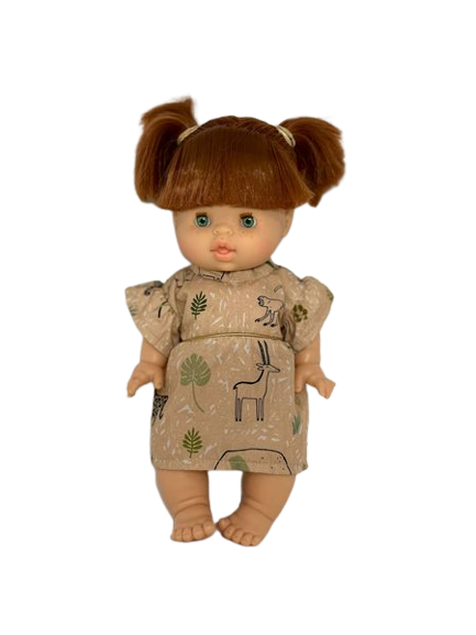 minikane x crealoca robe daisy la vie sauvage poupée