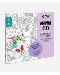 poster à colorier animal city omy