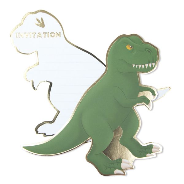 Invitation à personnaliser - Dino T-Rex