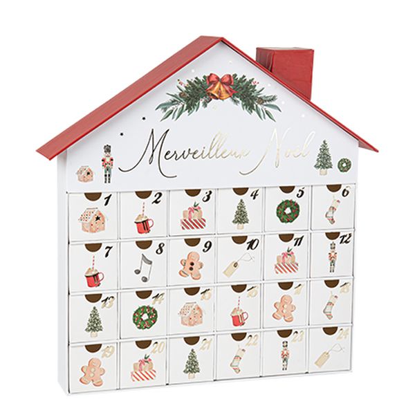 calendrier noel gourmand case à remplir