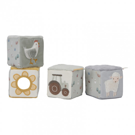 cubes doux ferme poule mouton