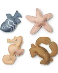 Lot de 4 jouets de plongée Dion - Sea Creatture/Sandy, Liewood, Jeu, Plage