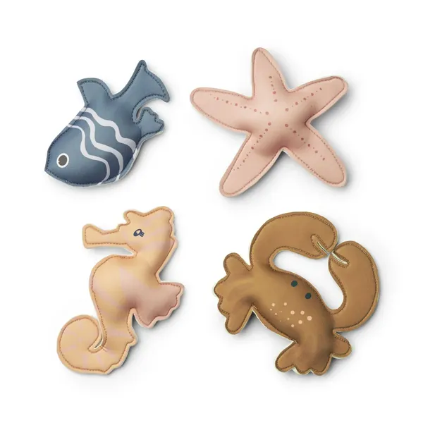 Lot de 4 jouets de plongée Dion - Sea Creatture/Sandy, Liewood, Jeu, Plage