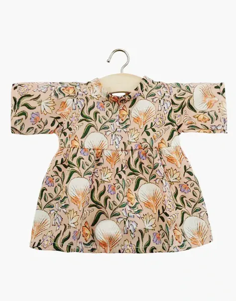 Robe Faustine à manches longues en coton Nausicaa, Minikane, Poupée, Babies, Vêtements, Jeu, Enfant