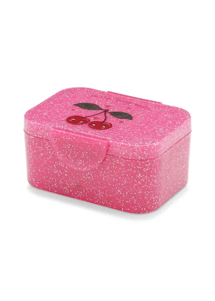 Lunch Box Glitter - Cherry, Konges Slojd, Enfant, Ecole, Gouter, En promenade, Indispensable, Utile