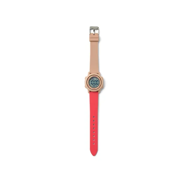 Montre digitale Sussi - Watermelon multi mix, Liewood, Enfant, Ecole, Pratique, Heure, Indispensable