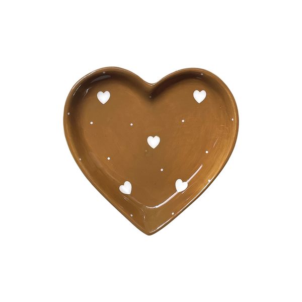 Vide poche cœur Ambre - L-15cm, Opjet, Décoration, Adulte, Idée cadeau
