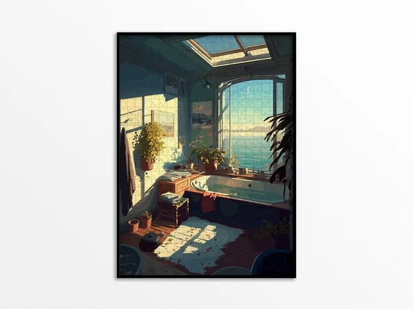 Puzzle 1000 pièces - Bain Voyons, Piece and Love, Adulte, Loisir, Jeu, Lifestyle, Cadeau original