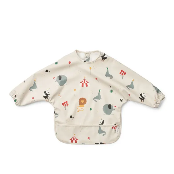 Bavoir à manches Merle - Circus/Sandy, Liewood, Enfant, Bébé, Premiers repas, Indispensable, Idée cadeau