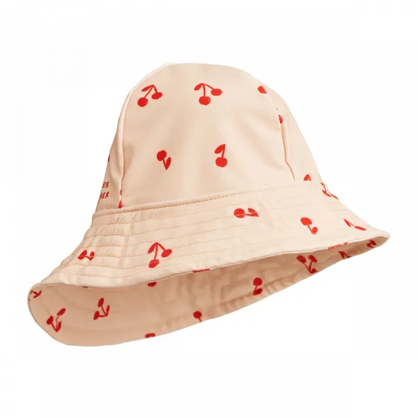 Chapeau de soleil Josefine - Cherries/Apple Blossom - 3/6 mois, Liewood, Plage, Enfant, Protection solaire, Idée cadeau
